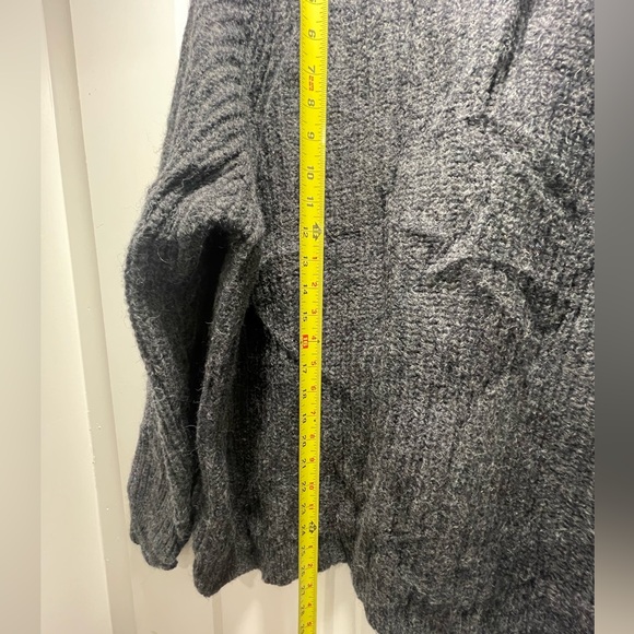 Arancrafts Ireland 100% Wool Crew Neck Sweater Grey Size XXL - Unisex jumper - Picture 7 of 10